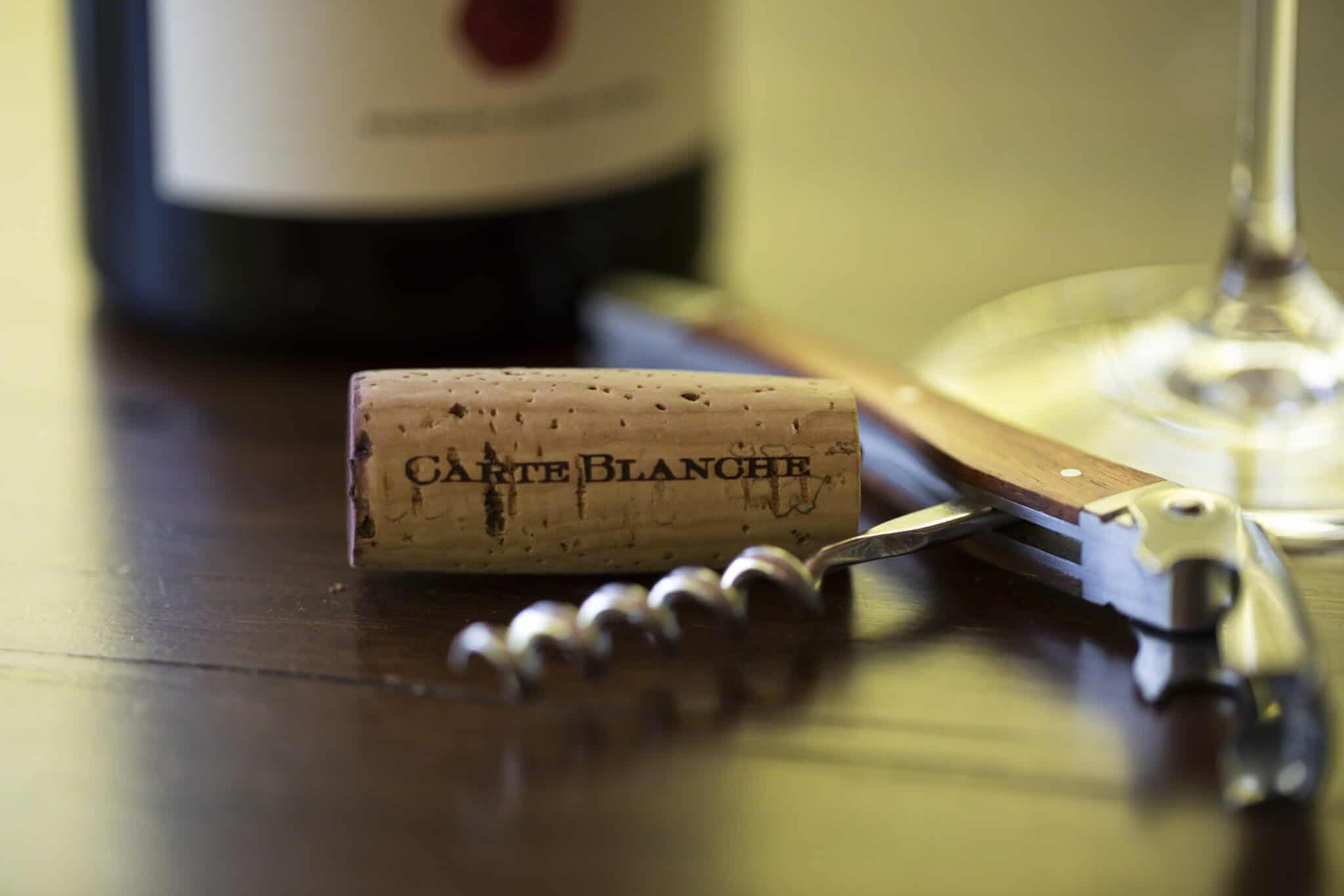 Carte Blanche Cork & Corkscrew